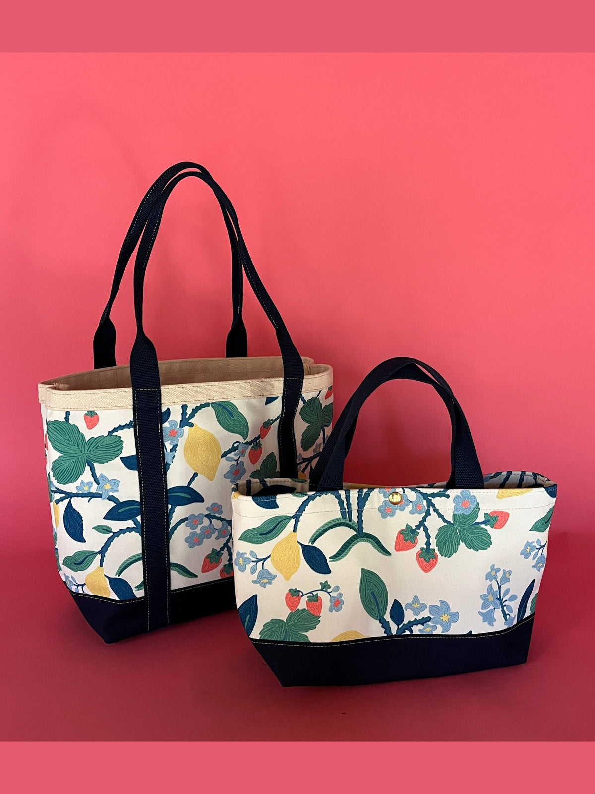 Strawberry Hill Canvas Tote Bag, Large/Small: Small