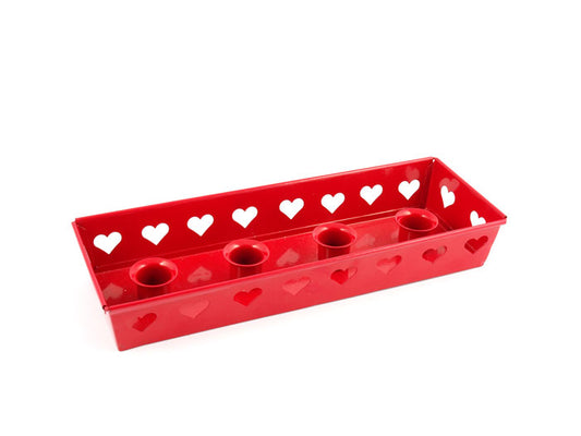Swedish Advent Candle Tray (Red or White)