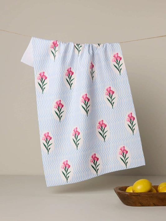 Spatial Bloom Tea Towel