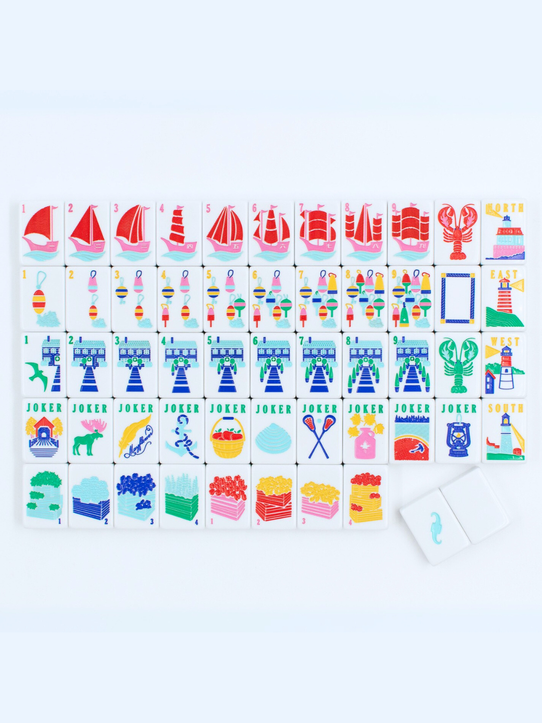 THE NEW ENGLAND SERIES | Mahjong Tiles with Nautical Flair
