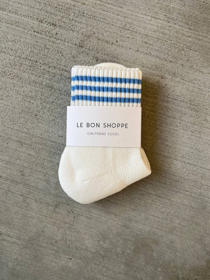 Girlfriend Socks: Bright Grey