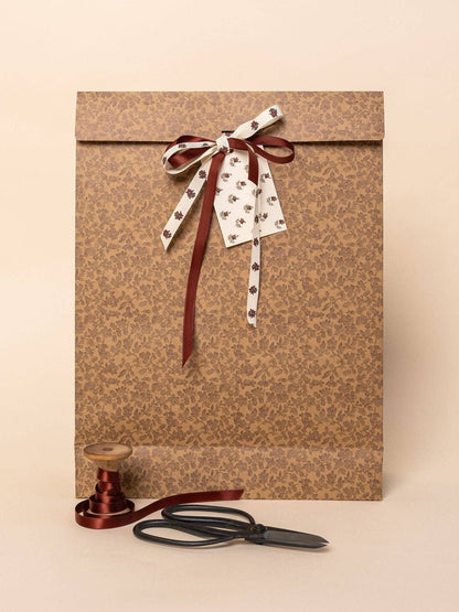 'Cordovan Floral' Cotton Ribbon