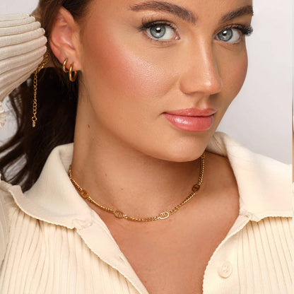 Five Prestige Necklace | 18K gold-plated: Gold