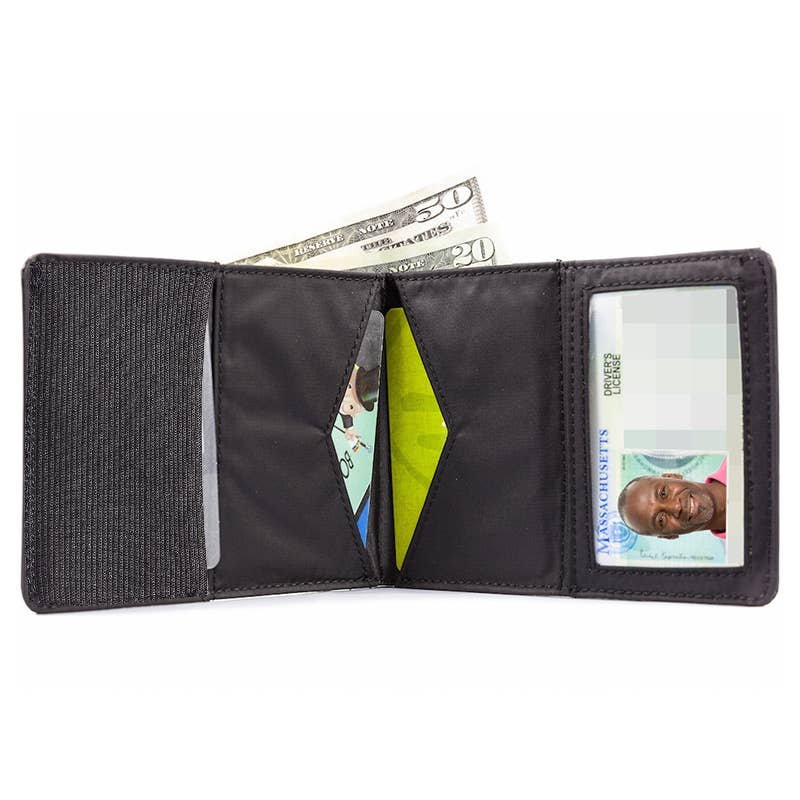 Super Skinny Bifold Wallet - Black