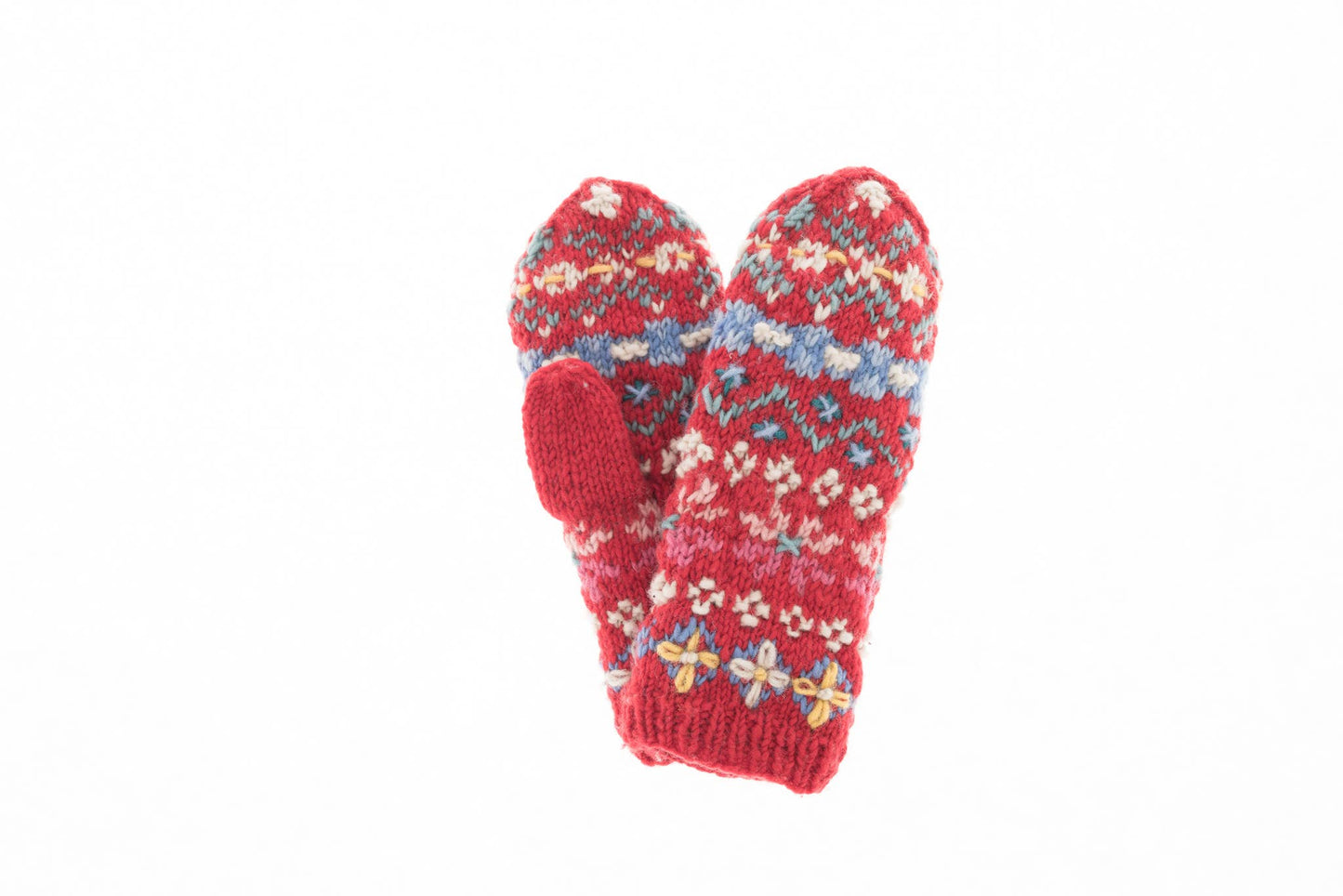 River Mittens: Red