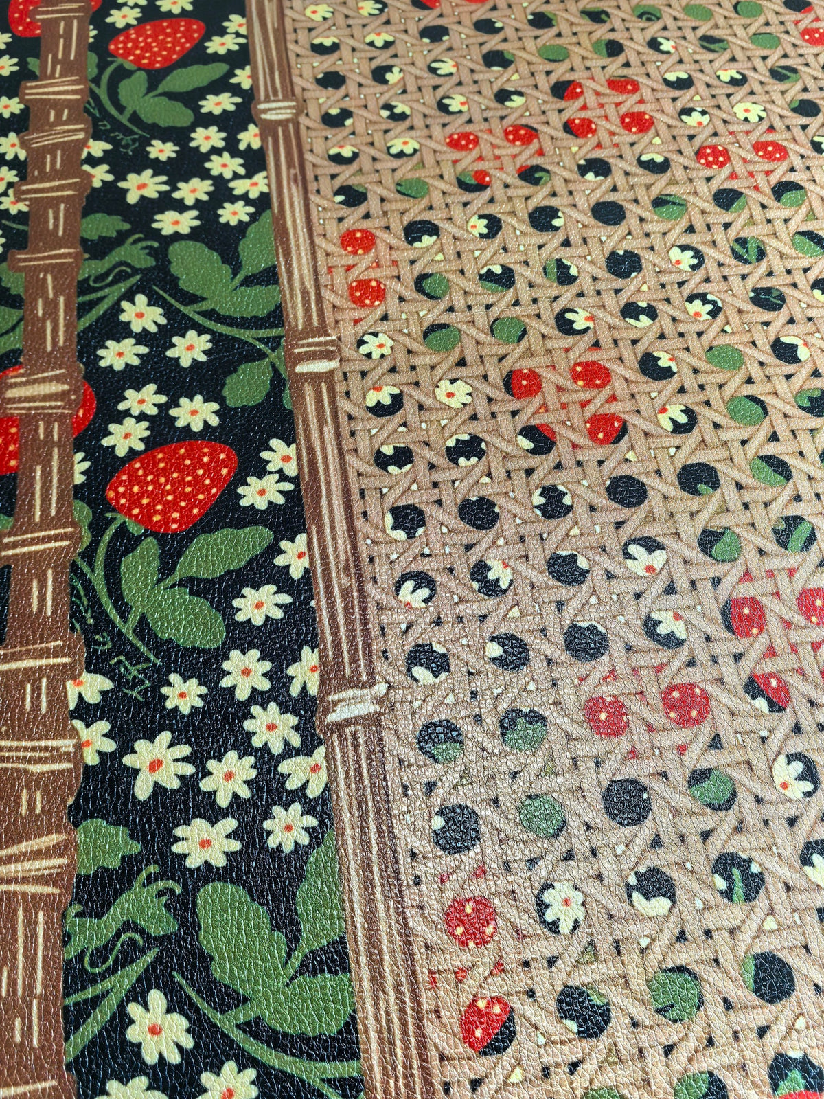 Strawberry Print Mahjong Table Mat 31.5*31.5