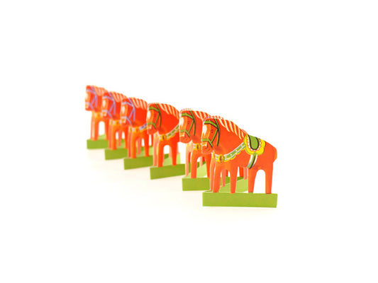 Paper Dala Horse Small Fan