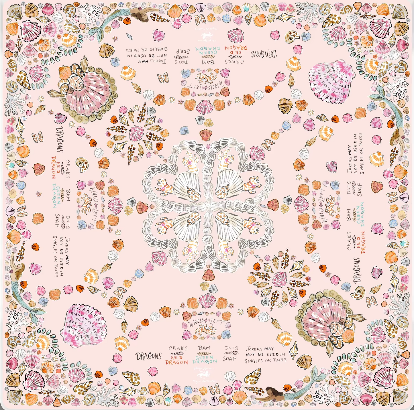 Seashell Mahjong Mat