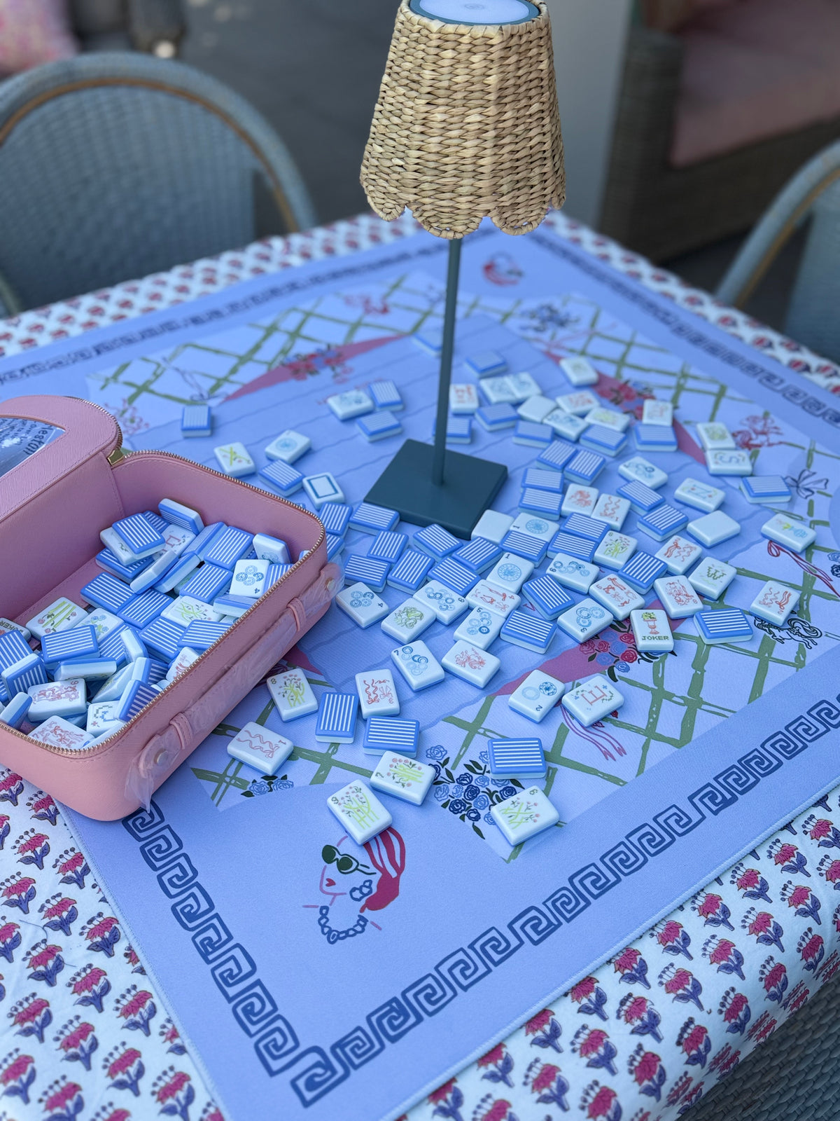 Lady Luxury  Miss Fancy Mahjong 31.5 x 31.5" Mat