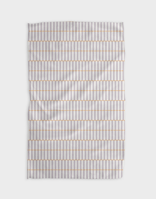 Geometry Rideaux Mandarine Kitchen Tea Towel