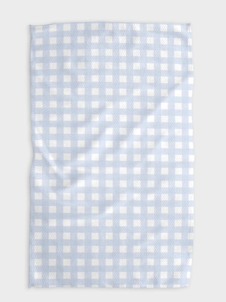 Gigi Light Blue Geometry Kitchen Tea Towel