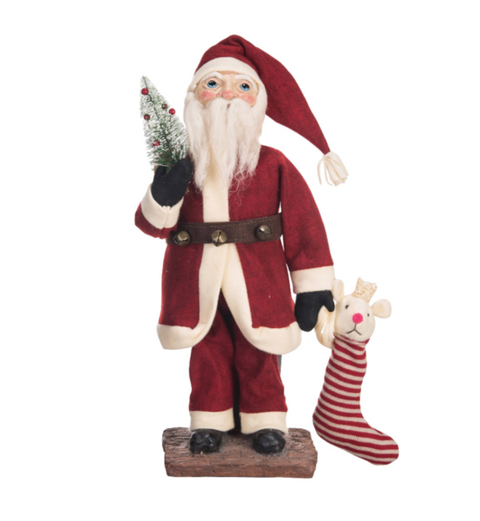 Jules Santa Art Doll Christmas Holiday Xmas Art Doll Décor