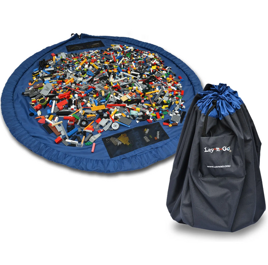 Lay-n-Go LARGE (60") Play Mat, Drawstring Toy Storage Bag