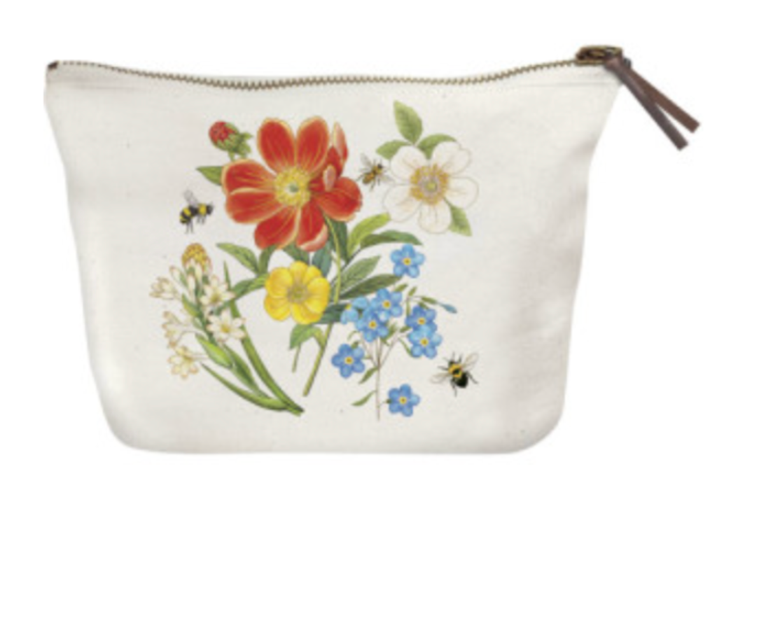 Mary Lake Thompson Wildflowers Canvas Pouch