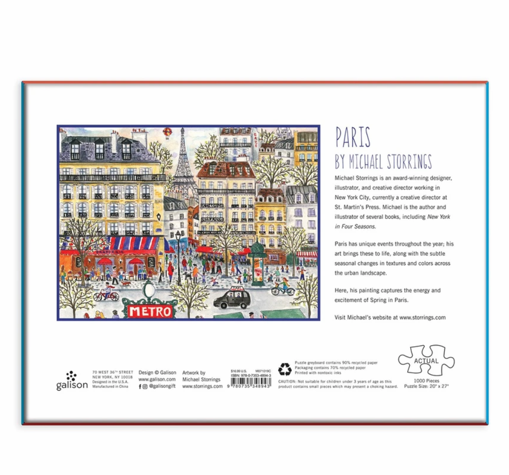 Michael Storrings Paris 1000 Piece Jigsaw Puzzle