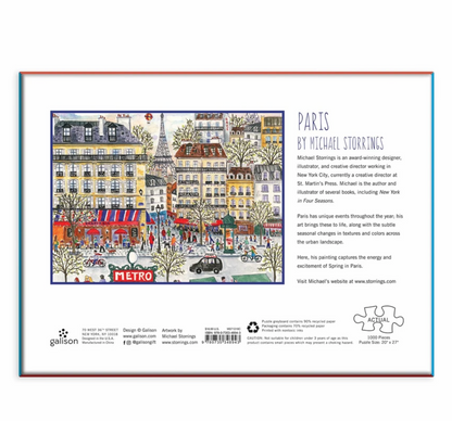 Michael Storrings Paris 1000 Piece Jigsaw Puzzle
