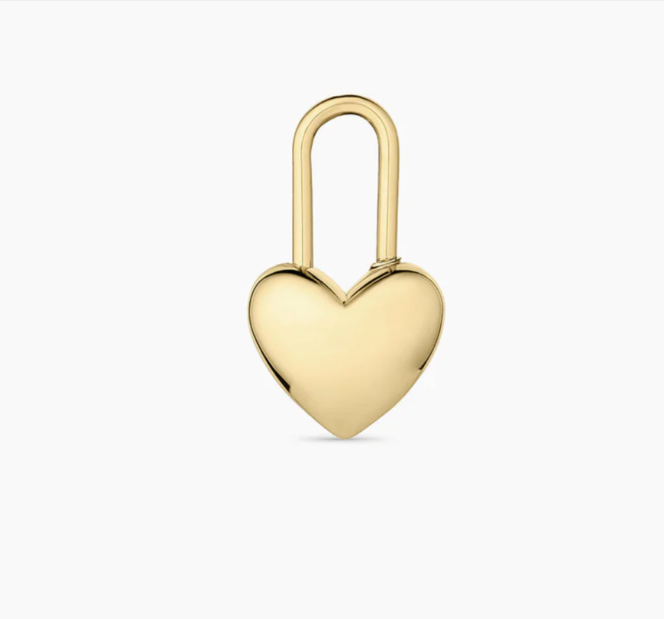Gorjana Heart Padlock Charm