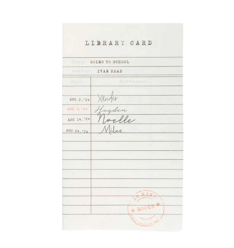 My Mind’s Eye Occasions By Shakira - Library Card Dinner Napkin