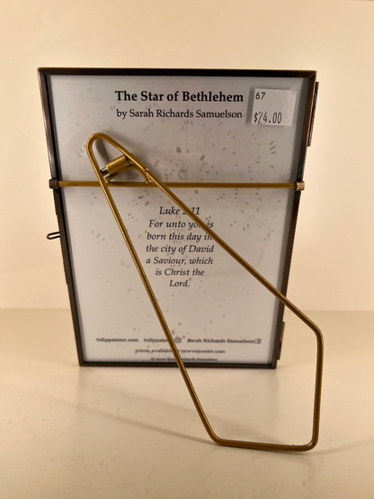 Star of Bethlehem by Sarah Richards Samuelson in Easel Style Frame
