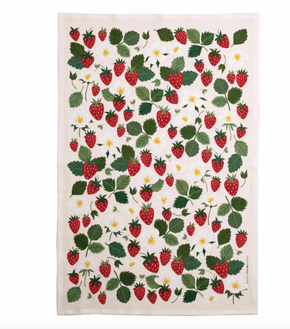 Strawberry Patch Tea Towel
