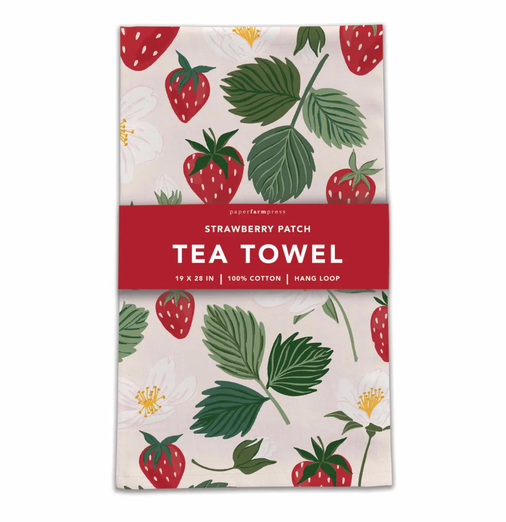 Strawberry Patch Tea Towel