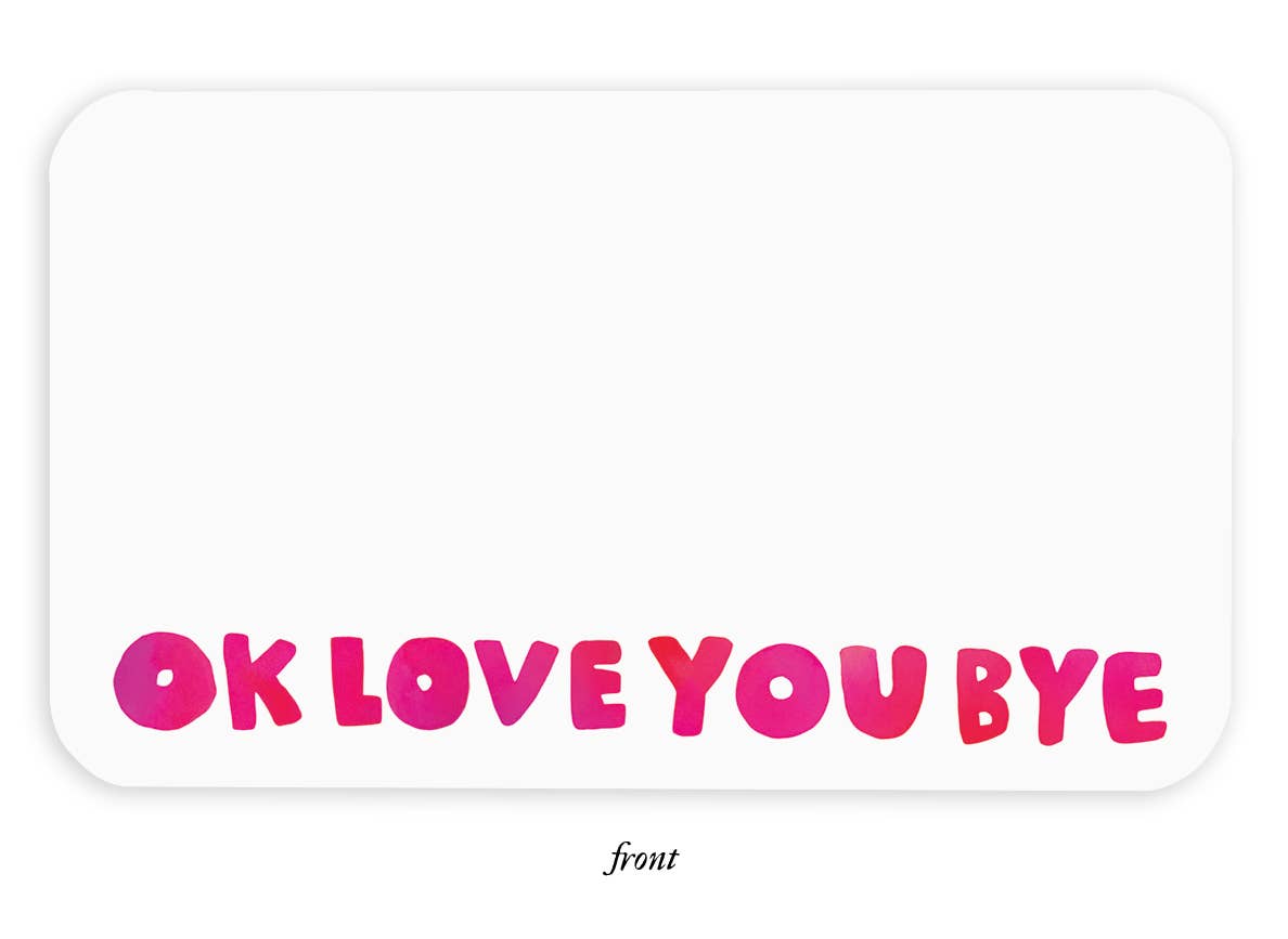 OKloveyoubye Little Notes® – Mini Notecard Pack, Set of 55 join