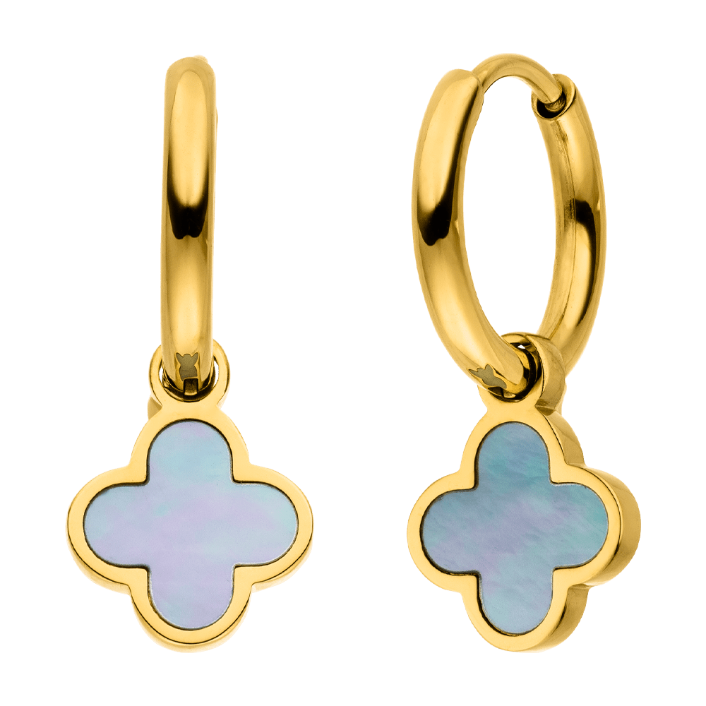 Sky Clover Earrings | 18K Gold-Plated: Gold