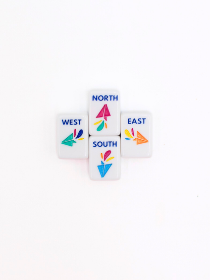 MINI TRAVEL MAHJONG Tile Set |  Mini Anywhere Series  |  White