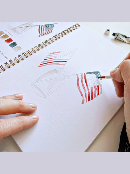 Americana watercolor workbook
