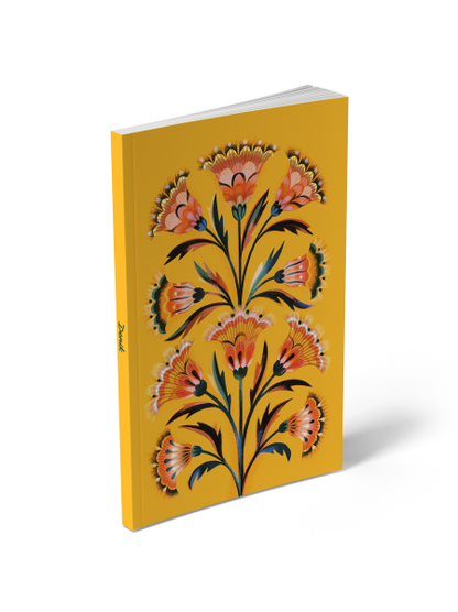 Golden Floral Classic Layflat Journal Notebook