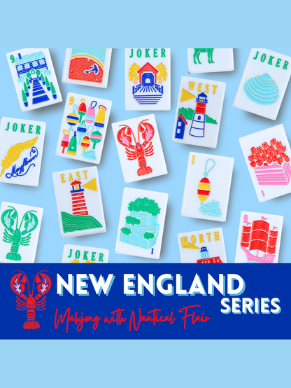 THE NEW ENGLAND SERIES | Mahjong Tiles with Nautical Flair