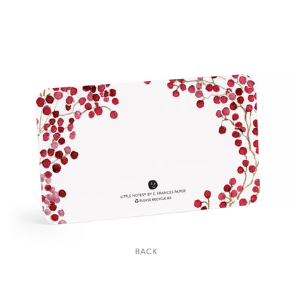 Red Berries Little Notes® – Mini Notecard Pack, Set of 5