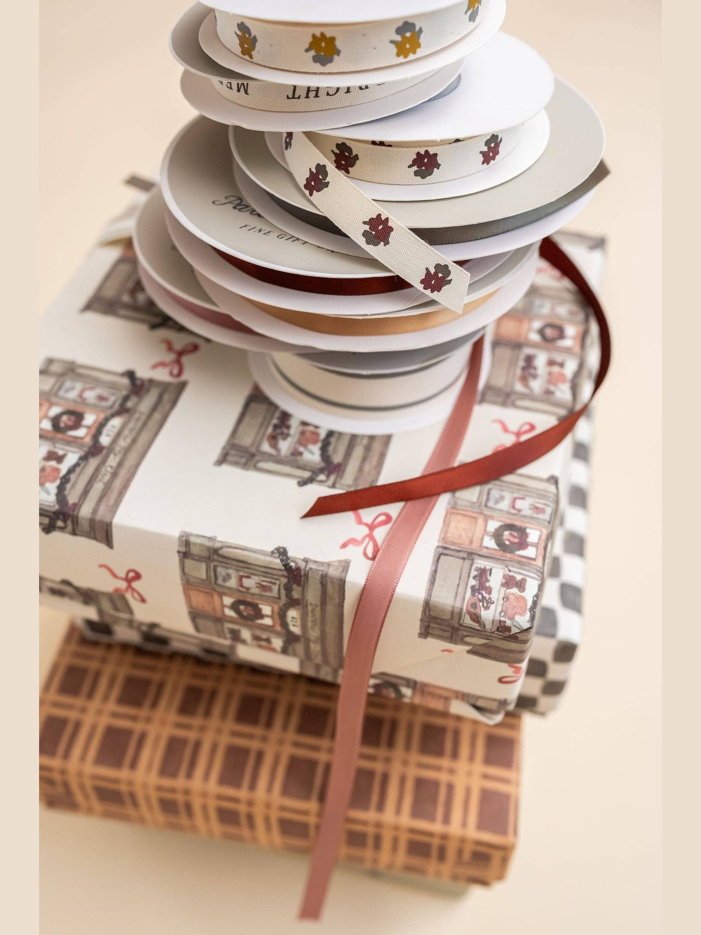 'Gold Floral' Cotton Ribbon