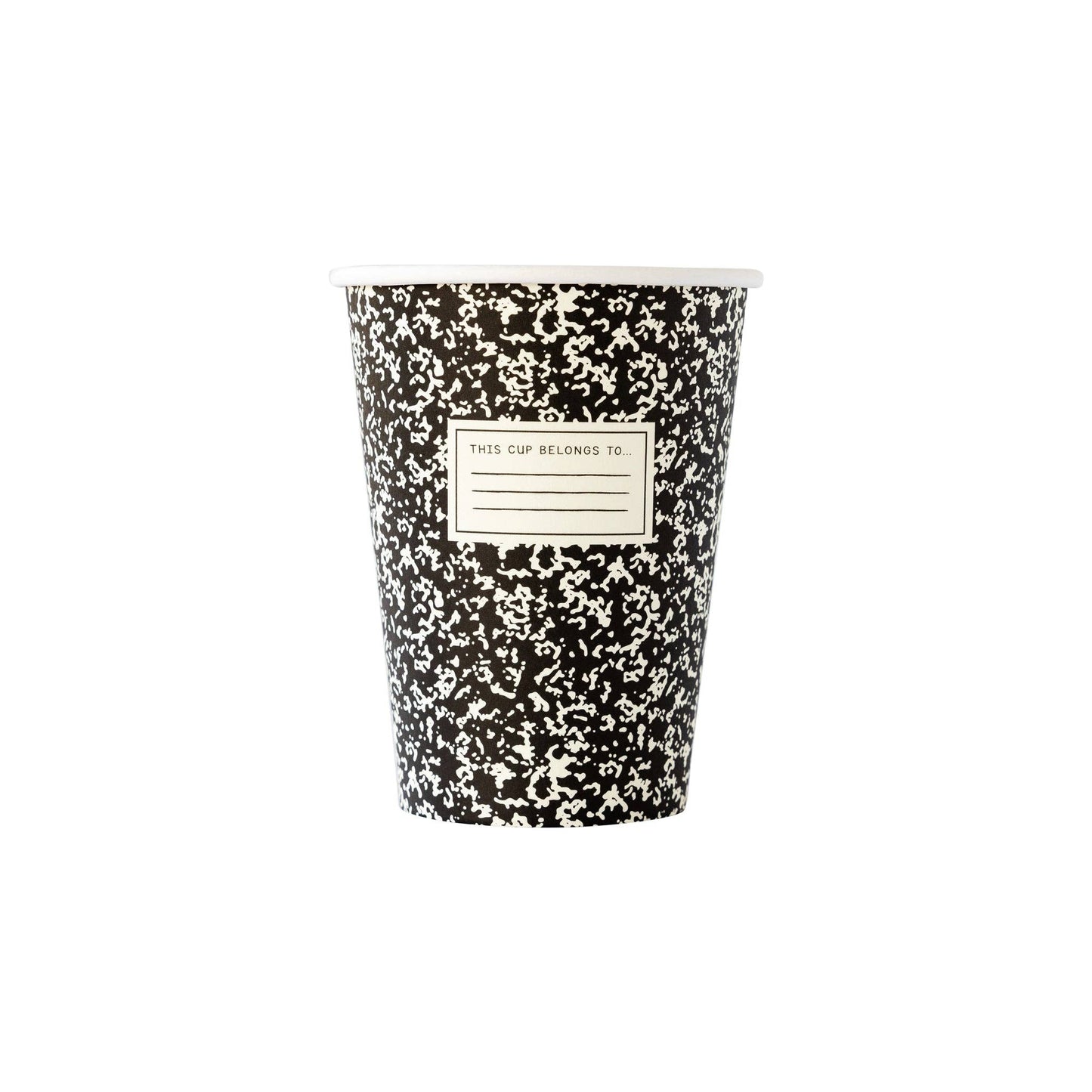 BTS911 -  Back To School Composition Paper Cups