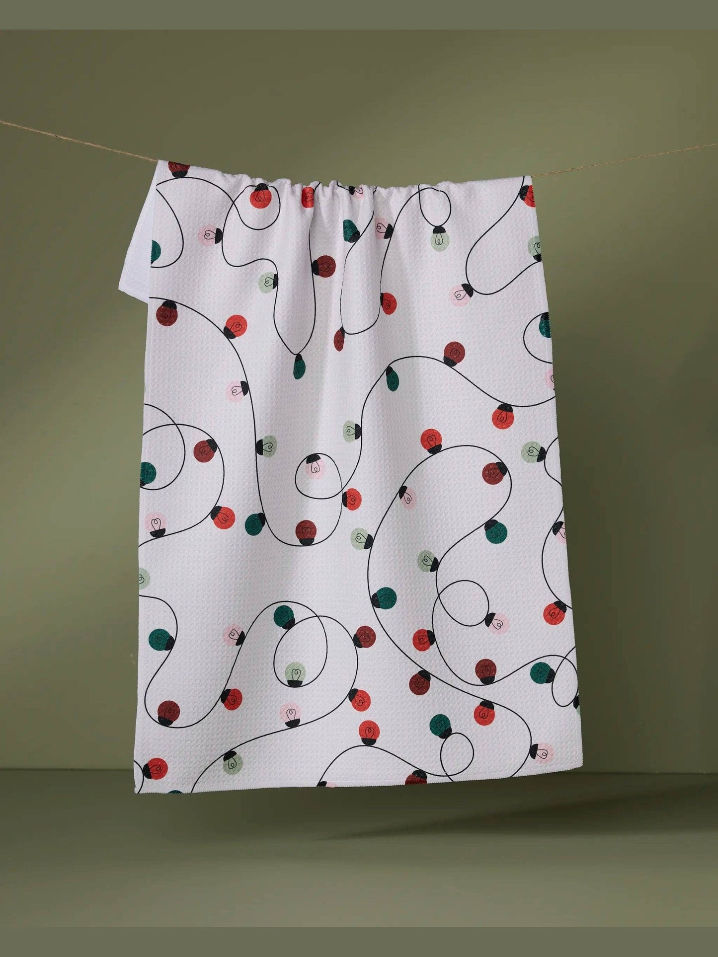 Holiday Lights Tea Towel