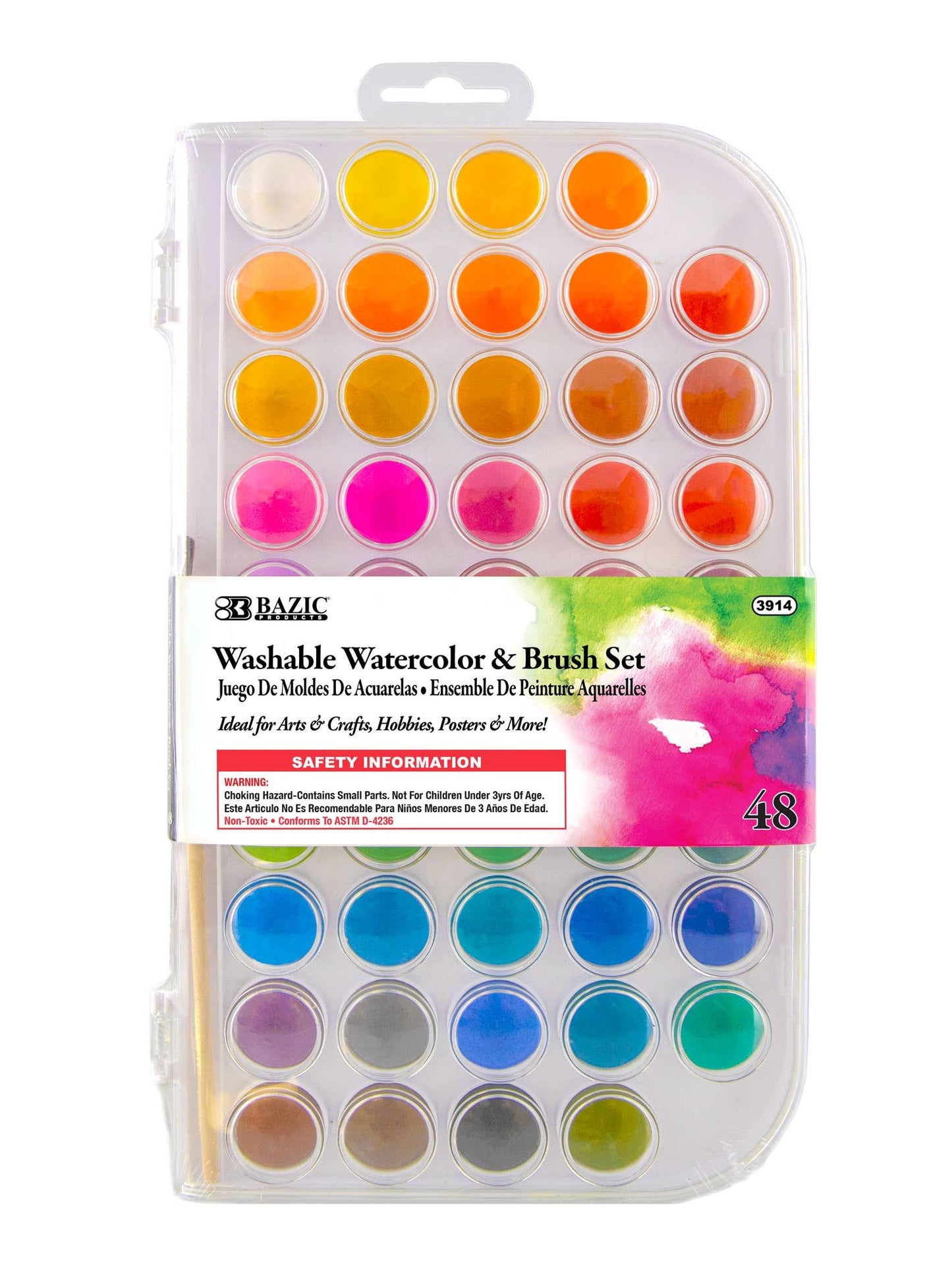 Watercolor w/ Brush 48 Colors