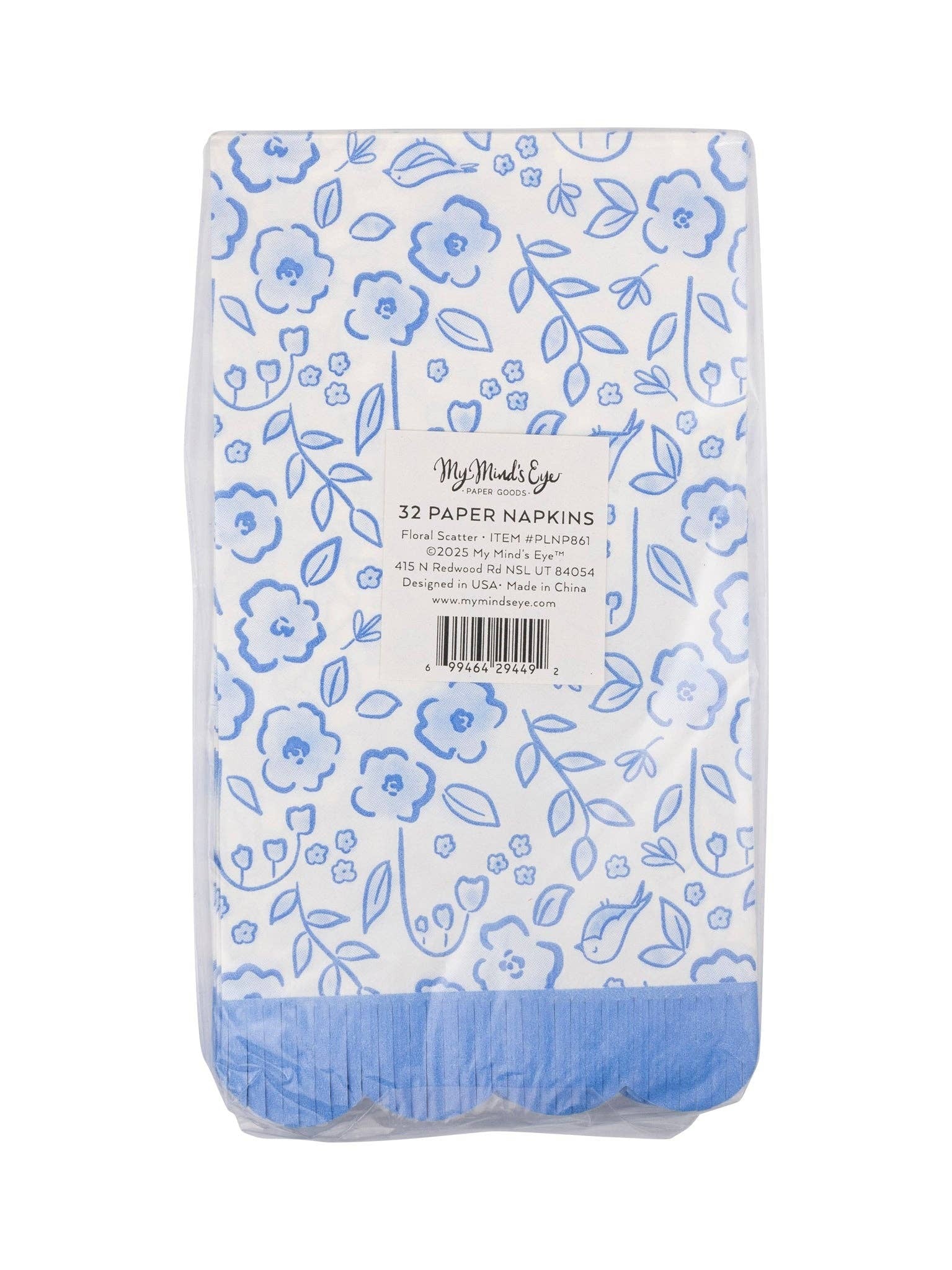 Floral Scatter Fringe Guest Napkin - Thumbnail 3