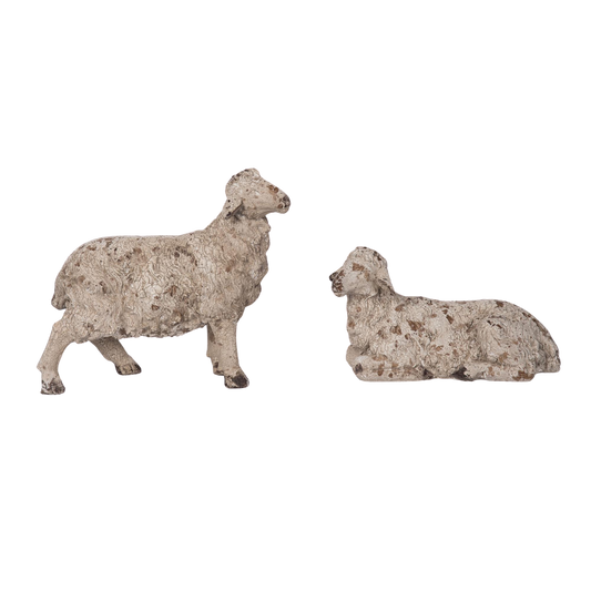 Resin Lamb Decor (2 lambs) Easter Home Décor