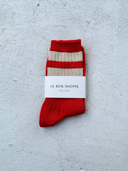 Her Socks - Varsity: Espresso