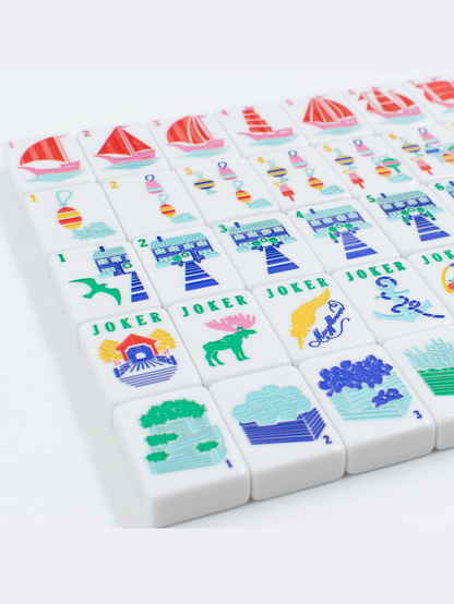 THE NEW ENGLAND SERIES | Mahjong Tiles with Nautical Flair