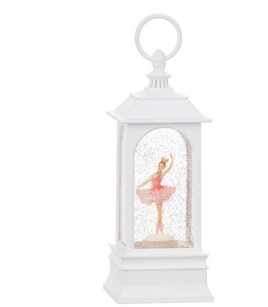 9.25" DANCING BALLERINA MUSICAL LIGHTED WATER LANTERN