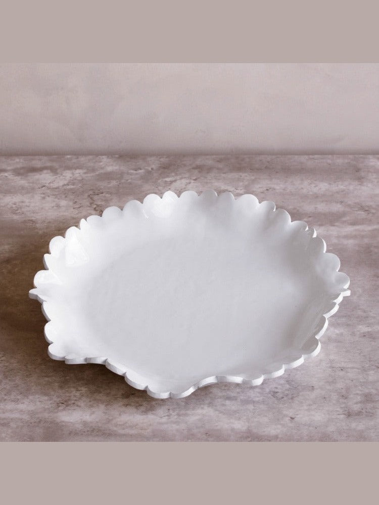 VIDA Colette Large Round Platter (White)