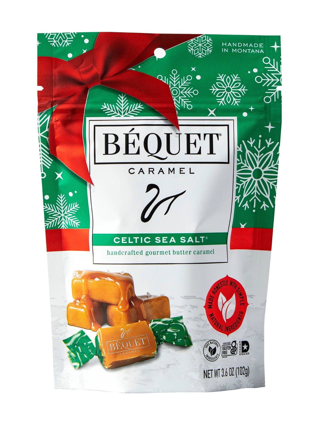 Béquet Gourmet Caramel Holiday 3.6 oz Pouch