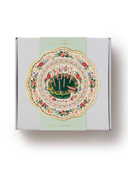 Floral Cake Celebration Plate