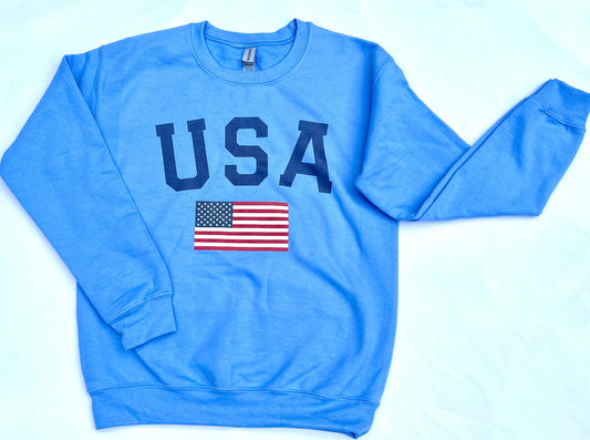 Patriotic Fourth of July USA Sweatshirt (3 Color Choices)