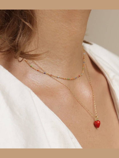 Summer Strawberry Necklace
