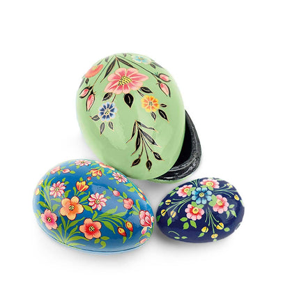 Bright Kashmiri Nesting Eggs