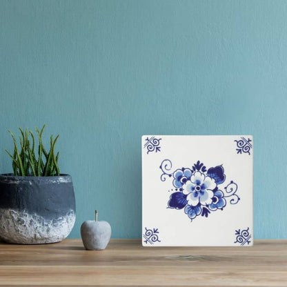 Delft Blue Floral Tile