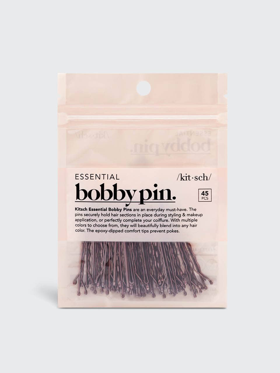 Essential Bobby Pins 45pc - Brown