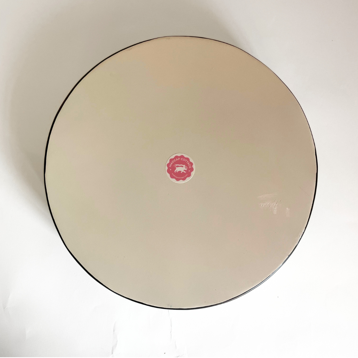 Strawberry Hill Hand-Painted Round Tole Metal Tray